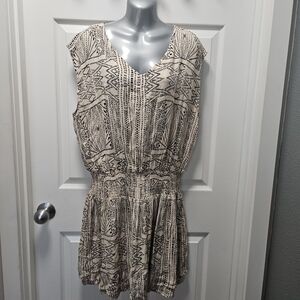 Kori Black and Cream Patterned Dress